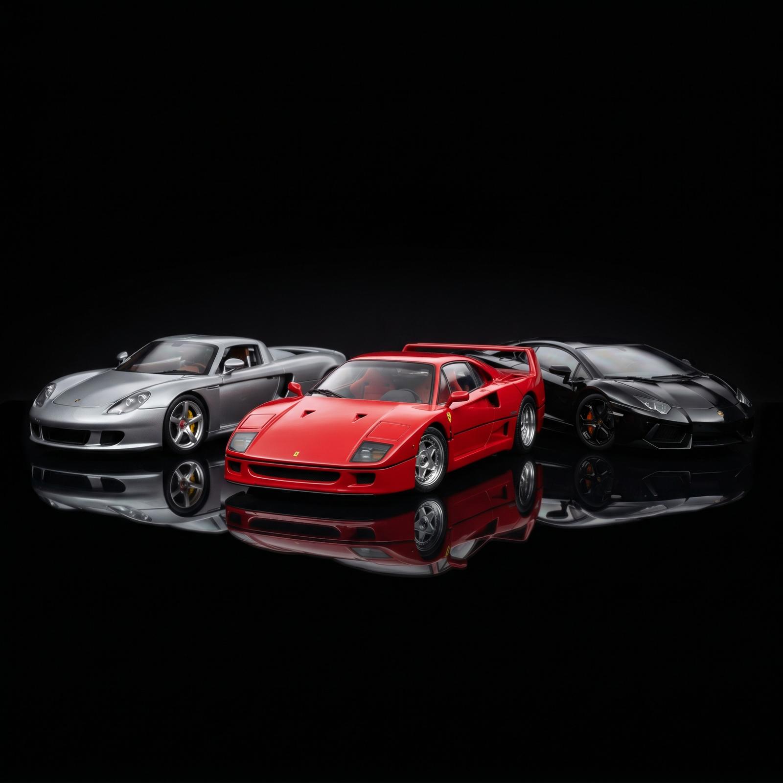 Nauji pristatymai — Porsche, Lamborghini ir Ferrari mastelio modeliai kolekcininkams