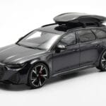 Audi RS6 C8 Avant Mythos Juodas Su Anglies Stogu Azijos Leidimas GT Spirit 1:18