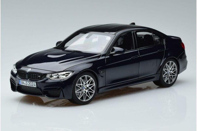 BMW M3 F80 Competition Mėlynas Norev 1:18