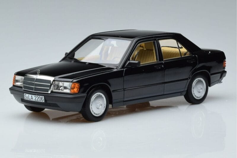 Mercedes 190E W201 Riboto Leidimo Norev 1:18