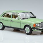 Mercedes 200 W123 Žalias Norev 1:18