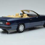 Mercedes 300 CE-24 A124 Kabrioletas Nautical Blue Riboto Leidimo Norev 1:18