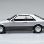 Mercedes 300 CE-24 C124 Kupė Sidabrinis Norev 1:18