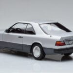 Mercedes 300 CE-24 C124 Kupė Sidabrinis Norev 1:18