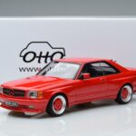 Mercedes 560 SEC W126 Widebody Raudonas Otto 1:18