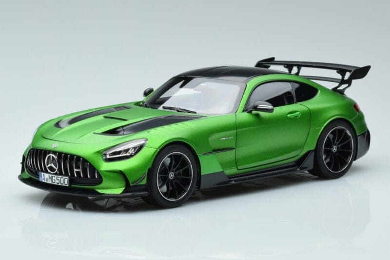 Mercedes AMG GT C190 Black Series Green Hell Magno Riboto Leidimo Norev 1:18