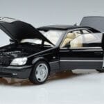 Mercedes CL600 C140 Riboto Leidimo Norev 1:18