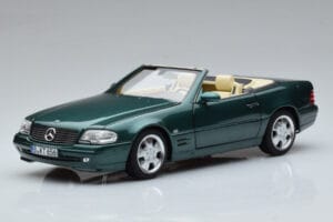 Mercedes SL500 R129 Metalinė Žalia Norev 1:18