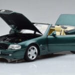 Mercedes SL500 R129 Metalinė Žalia Norev 1:18
