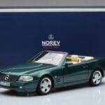 Mercedes SL500 R129 Metalinė Žalia Norev 1:18