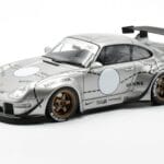 Porsche 911 993 RWB Silver Phantom Azijos Leidimas GT Spirit 1:18
