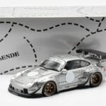 Porsche 911 993 RWB Silver Phantom Azijos Leidimas GT Spirit 1:18
