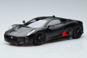 Jaguar C-X75 Kupė Juodas Almost Real 1:18