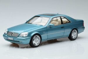 Mercedes CL600 C140 Mėlynas Metalinis Norev 1:18