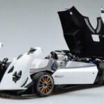 Pagani Pagani Zonda HP Barchetta Anglies Pluoštas Baltas LCD 1:18 1:18 Metalas