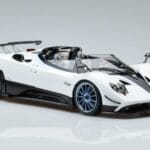 Pagani Pagani Zonda HP Barchetta Anglies Pluoštas Baltas LCD 1:18 1:18 Metalas