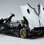 Pagani Pagani Zonda HP Barchetta Anglies Pluoštas Baltas LCD 1:18 1:18 Metalas