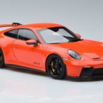 Porsche Porsche 911 992 GT3 Coupe Oranžinis Norev 1:18 1:18 Metalas