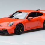 Porsche Porsche 911 992 GT3 Coupe Oranžinis Norev 1:18 1:18 Metalas