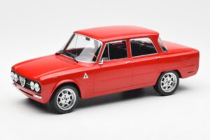 Alfa Romeo Giulia Nuova Super Raudonas Custom Wheels MCG 1:18