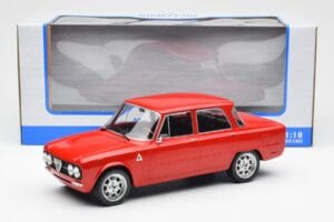 Alfa Romeo Giulia Nuova Super Raudonas Custom Wheels MCG 1:18 MCG18333 Metalas - nuotrauka 6 iš 6