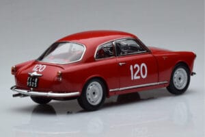 Alfa Romeo Giulietta SV #120 Mille Miglia 1956 Kyosho 1:18 08957A Metalas - nuotrauka 3 iš 9