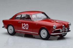 Alfa Romeo Giulietta SV #120 Mille Miglia 1956 Kyosho 1:18 08957A Metalas - nuotrauka 5 iš 9