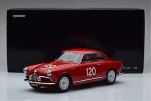 Alfa Romeo Giulietta SV #120 Mille Miglia 1956 Kyosho 1:18 08957A Metalas - nuotrauka 9 iš 9