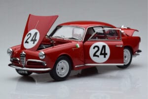 Alfa Romeo Giulietta SV #24 Targa Florio 1958 Kyosho 1:18 08957B Metalas - nuotrauka 2 iš 9