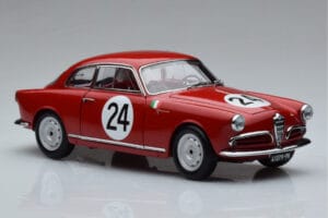 Alfa Romeo Giulietta SV #24 Targa Florio 1958 Kyosho 1:18 08957B Metalas - nuotrauka 5 iš 9