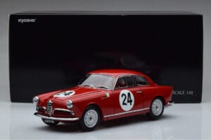Alfa Romeo Giulietta SV #24 Targa Florio 1958 Kyosho 1:18 08957B Metalas - nuotrauka 9 iš 9