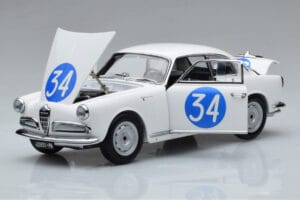 Alfa Romeo Giulietta SV #34 Targa Florio 1960 Kyosho 1:18 08957C Metalas - nuotrauka 2 iš 9