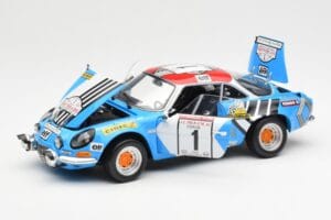 Alpine A110 1600S #1 Nicolas / Vial Winner Tour de Corse 1973 Kyosho 1:18 08485A Metalas - nuotrauka 2 iš 8