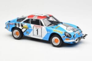 Alpine A110 1600S #1 Nicolas / Vial Winner Tour de Corse 1973 Kyosho 1:18 08485A Metalas - nuotrauka 6 iš 8