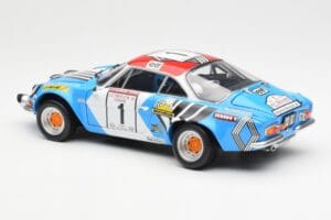 Alpine A110 1600S #1 Nicolas / Vial Winner Tour de Corse 1973 Kyosho 1:18 08485A Metalas - nuotrauka 7 iš 8