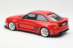 Audi 80 B4 Coupe Prior Design RS2 Raudonas Otto 1:18 OT1068 Derva - nuotrauka 5 iš 6