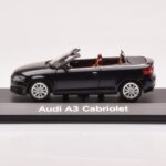 Audi A3 8P Kabrioletas Juodas Minichamps 1:43