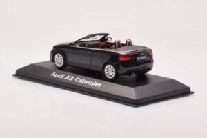 Audi A3 8P Kabrioletas Juodas Minichamps 1:43 5010803333 Metalas - nuotrauka 3 iš 4