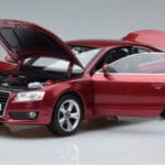 Audi A5 B8 Granato Raudona Norev 1:18 188352 Metalas - image 2 of 7