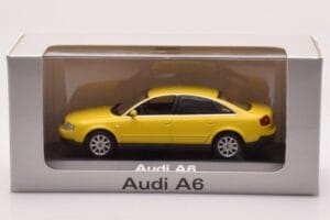 Audi A6 C5 Geltonas Minichamps 1:43 IND47004 Metalas - nuotrauka 4 iš 4