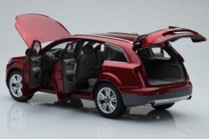 Audi Q7 4L Granato Raudona Kyosho 1:18 09222R Metalas - nuotrauka 5 iš 8