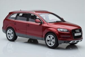 Audi Q7 4L Granato Raudona Kyosho 1:18 09222R Metalas - nuotrauka 6 iš 8