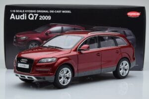 Audi Q7 4L Granato Raudona Kyosho 1:18 09222R Metalas - nuotrauka 8 iš 8