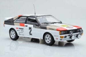 Audi Quattro Audi Sport #1 H. Mikkola / A. Hertz Winners International Swedish Rally 1981 Minichamps 1:18 155811102 Metalas - nuotrauka 4 iš 6