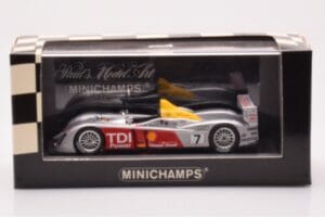 Audi R10 TDI LMP1 #7 R. Capello / T. Kristensen / A. McNish 24 Hours of Le Mans 2006 Minichamps 1:43 400061607 Metalas - nuotrauka 4 iš 4
