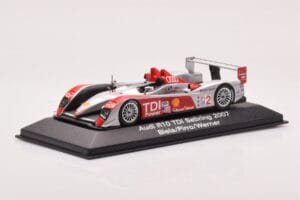 Audi R10 TDI LMP1 #2 F. Biela / E. Pirro / M. Werner 12 Hours of Sebring 2007 Minichamps 1:43 5020700233 Metalas - nuotrauka 2 iš 4