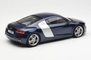 Audi R8 4.2 FSI V8 Mėlynas Kyosho 1:18 09213BL Metalas - nuotrauka 3 iš 8