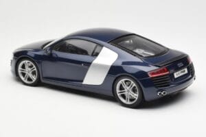 Audi R8 4.2 FSI V8 Mėlynas Kyosho 1:18 09213BL Metalas - nuotrauka 7 iš 8