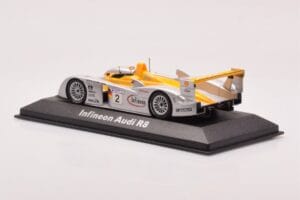 Audi R8 Infineon #2 Winner ALMS Petit Le Mans 2002 Minichamps 1:43 400021382 Metalas - nuotrauka 3 iš 4