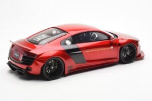 Audi R8 4S Liberty Walk Candy Raudonas GT Spirit 1:18 GT892 Derva - nuotrauka 2 iš 6